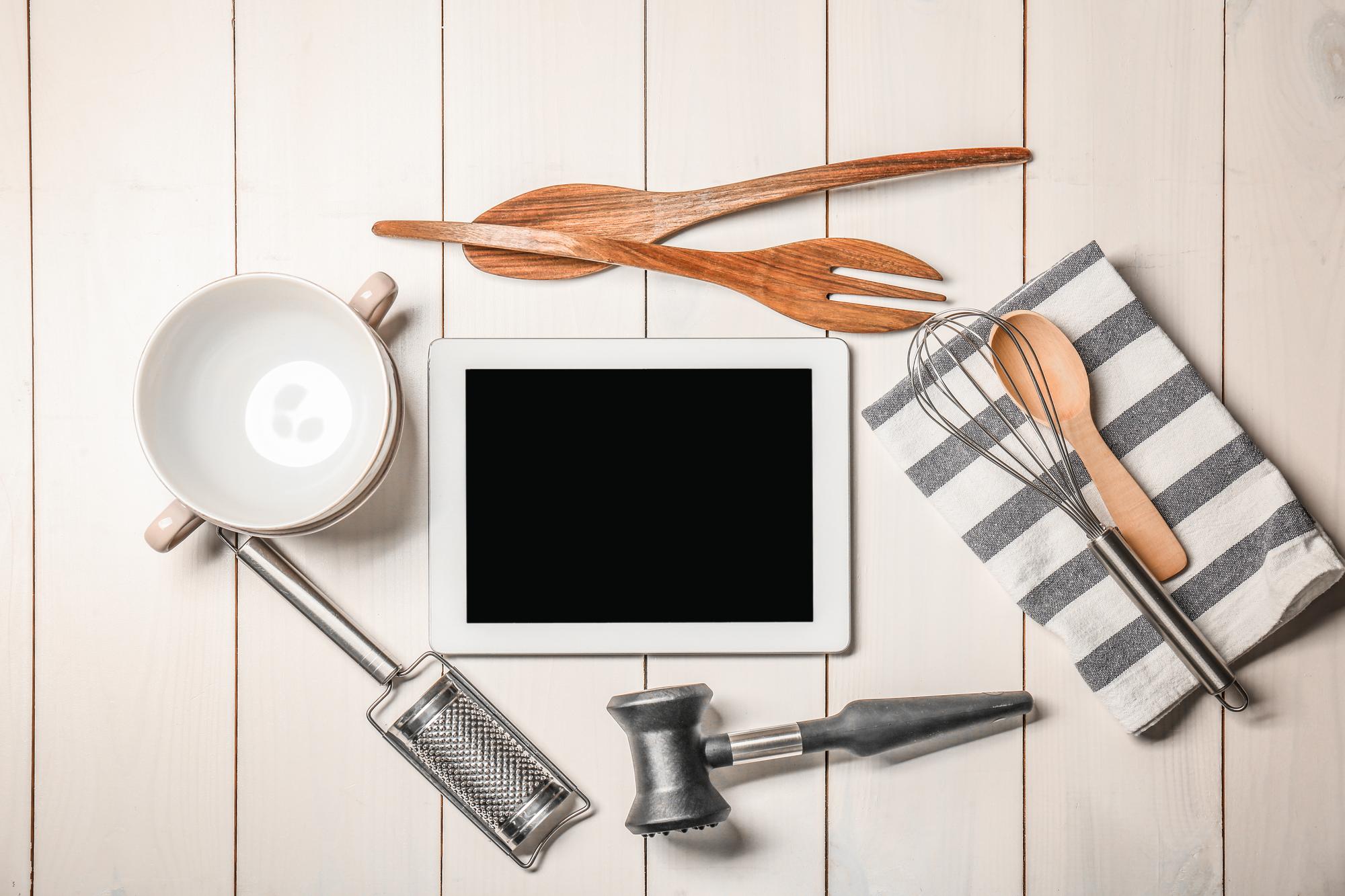 Set fotografico di cucina professionale